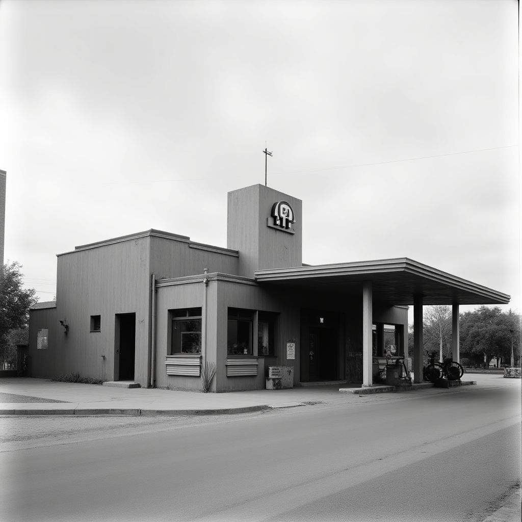 Primera estación YPF en Argentina, 1930